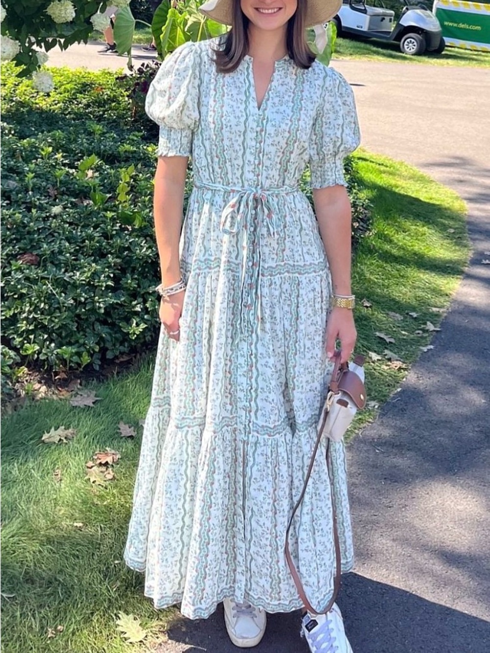 Hill House Yara Floral Midi Dress